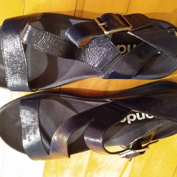 sandales confortable, cuir, wonders sandales wonders, brand new - Picture 2 of 6